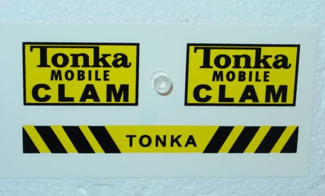 Tonka Mobile Clam (Post 1964) Decal Set  