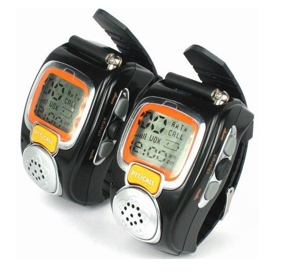 2pcs Two Way Radio Walkie Talkie Freetalker Wrist Watch  