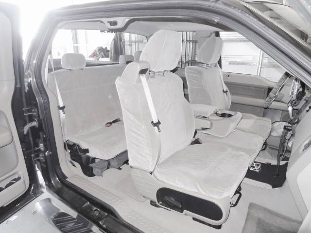 2004 08 FORD F150 XLT 40/20/40 2 ROWS SEAT COVERS Gray Twill  