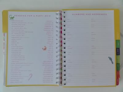 2011 2012 Lilly Pulitzer DOCKSIDER Large Agenda Datebook Planner LG L 