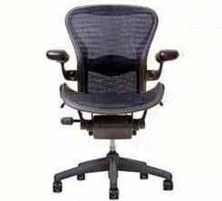 NEW Herman Miller Aeron Office chair Graphite Blue Tuxedo Lumbar 