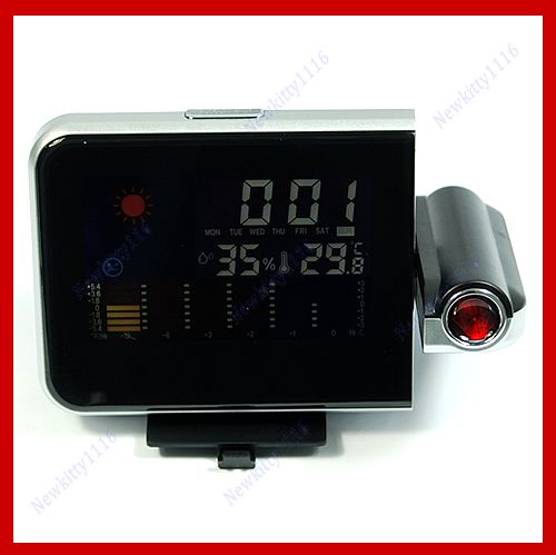 Weather Multi function Station Projection Alarm Clock  