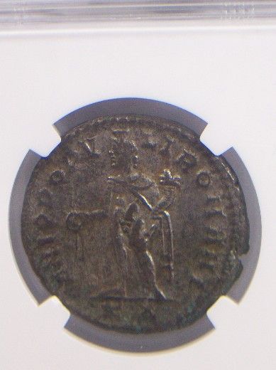 Maximian BL Nummus, Cyzicus Mint, Genius Reverse NGC AU  