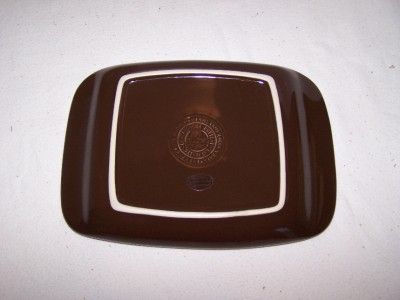   Traditions Pottery Appetizer Snack Plate CHOCOLATE New in Box  