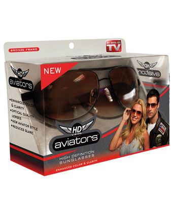 HD Vision Aviator Sunglasses AS SEEN ON TV NEW IN BOX  