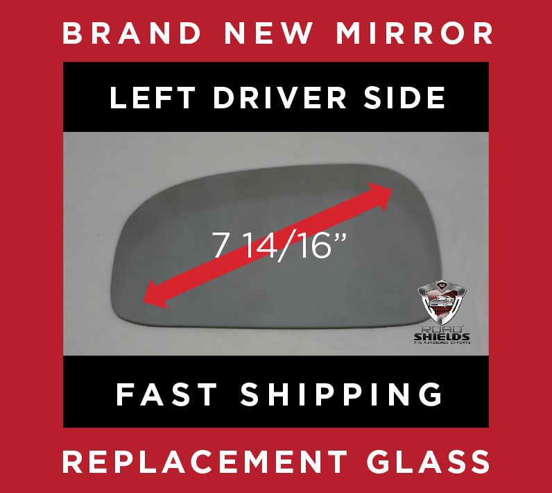 01 06 Hyundai Santa Fe Driver Side View Mirror Glass  
