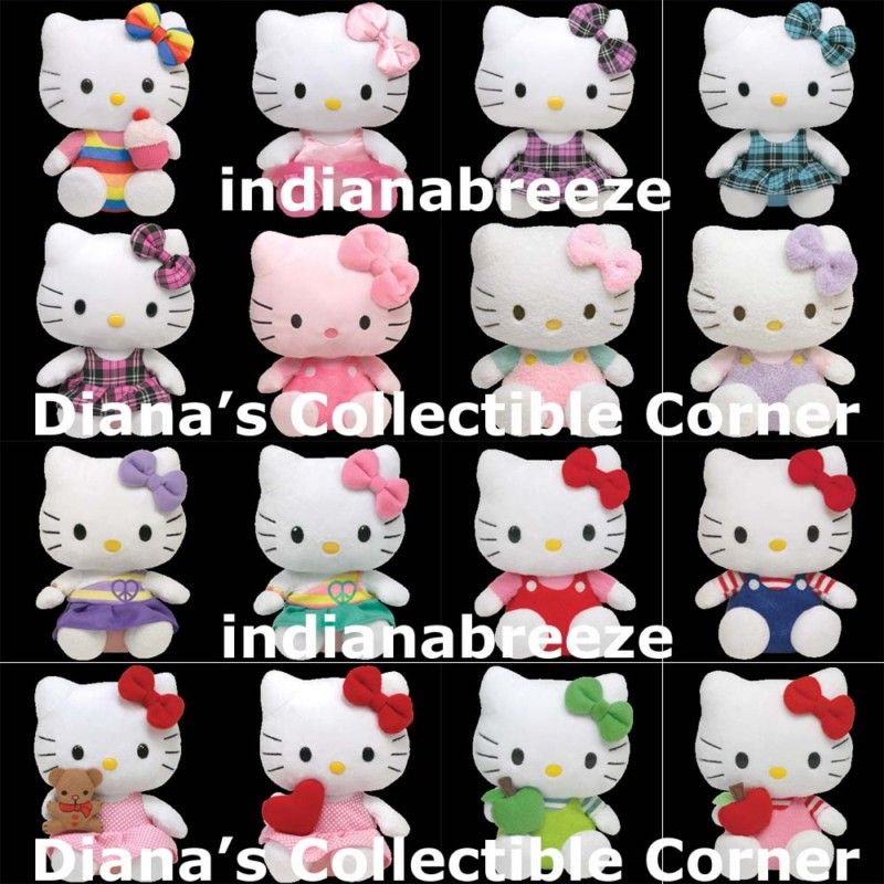 HELLO KITTY Ty Beanie Baby Cat You Choose NEW  