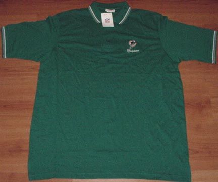 Miami Dolphins Polo Shirt Medium Embroidered Logo NFL  