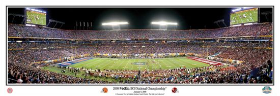 2009 BCS Champs FLORIDA GATORS Panoramic Poster Print  