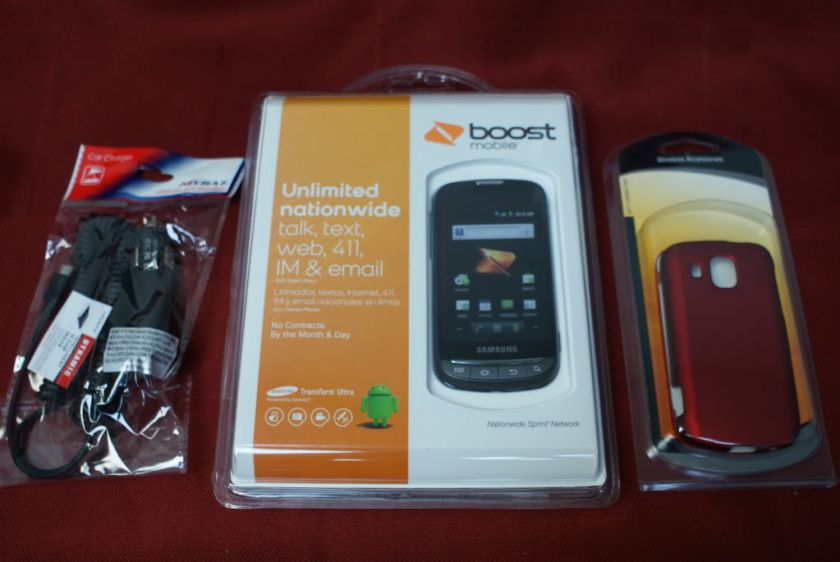 Boost Mobiles Brand NEW Samsung Transform Ultra w/ FREE CASE 