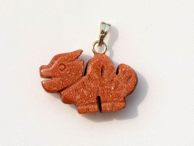   LOTS MIXED GOLD SAND STONE ANIMAL BEAD PENDANT FASHION JEWELRY  