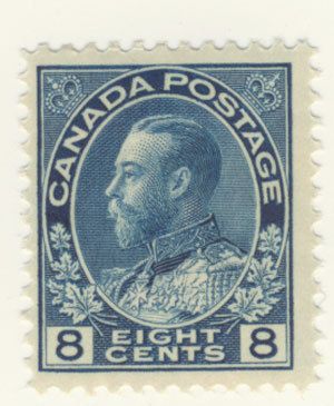 Canada Stamp Scott # 115 8 Cents Admiral Issue MH  