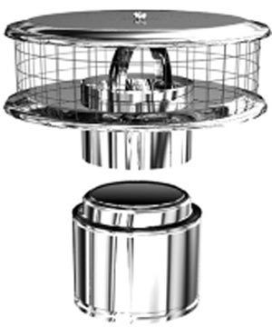 Weathershield Stainless Steel Chimney Cap Round 10  