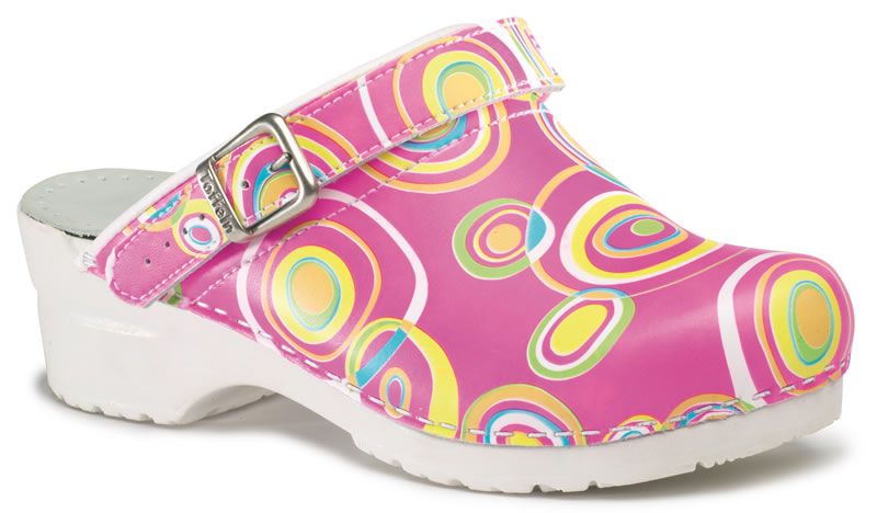 Toffeln Flexi Clog 0724 DayGlo Nursing Clogs Shoes  