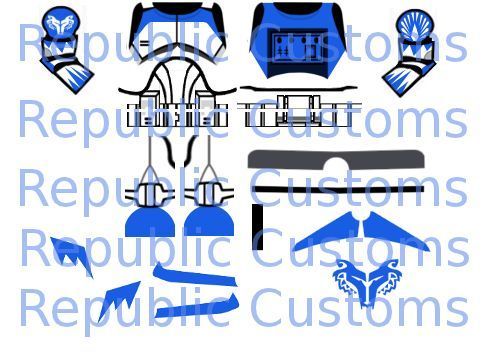 Lego Star Wars Custom Clone S4 Trooper Comet Decals 2  