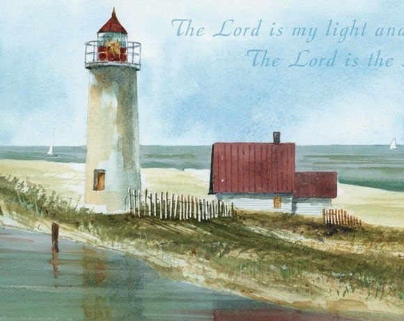 Coastal Lighthouses Sail Boats Ocean Sea Mural Style PrePasted 