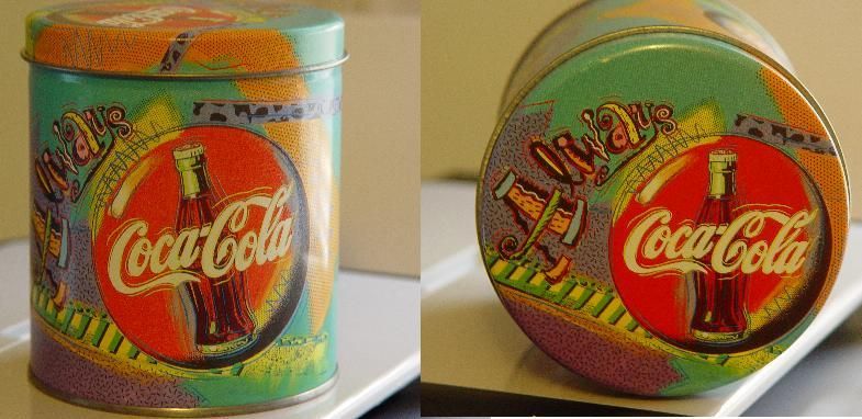 COCA COLA COKE ADVERTISING COLLECTIBLE TIN CAN  