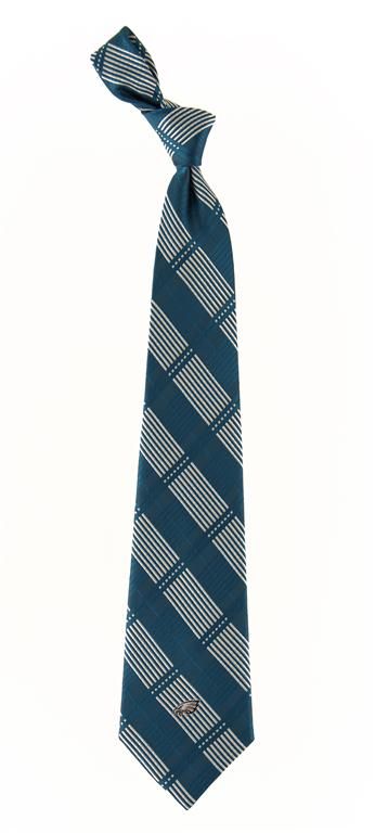 Eagles Wings Philadelphia Eagles Woven Plaid Tie  