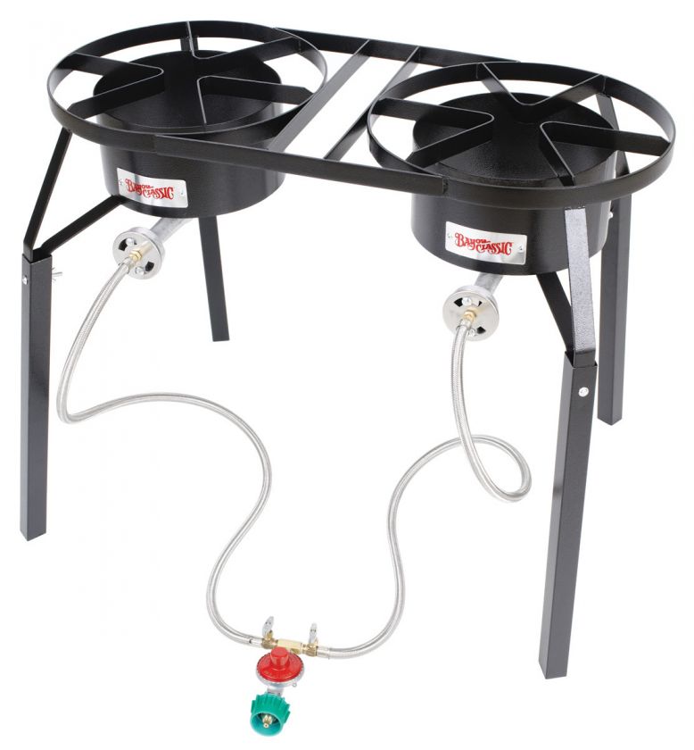 High Pressure Dual Propane Burner Fryer Cooker 25 Tall  