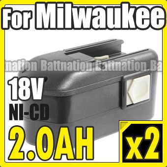 BATTERY FOR MILWAUKEE 18V 18 VOLT Cordless Drill 2AH  