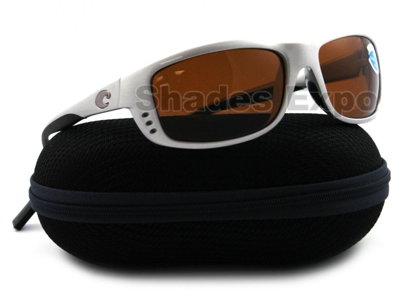 NEW Costa Del Mar Sunglasses CS ZN 18 SILVER DAP ZANE AUTH  