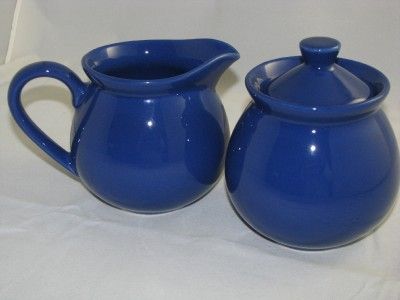 Waechtersbach Royal Blue Lidded Sugar & Creamer Set  