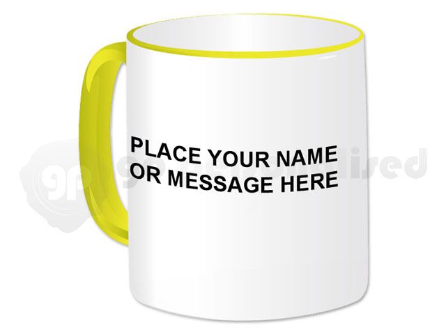 Personalised Nurse Mug  (Yellow)  Design #2  