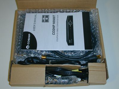 COSHIP N9988T DTV Digital TV Converter Box HDTV ATSC Mint  