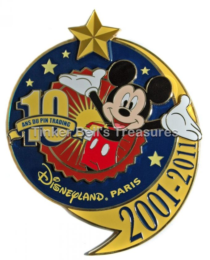 DISNEY Pin LE 400 DLP 10 Years Pin Trading Event JUMBO Paris 2001 2011 