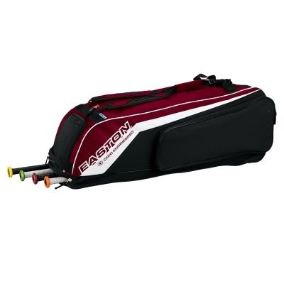 EASTON SYNERGY 2 WHEELED BAT BAG MAROON  