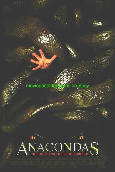 ANACONDA + SNAKES ON A PLANE + ANACONDAS MOVIE POSTER  