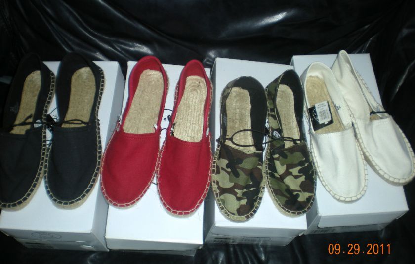 Steve Madden Mylie Espadrilles FLATS Womens Black,White,Red,Camo NWT 