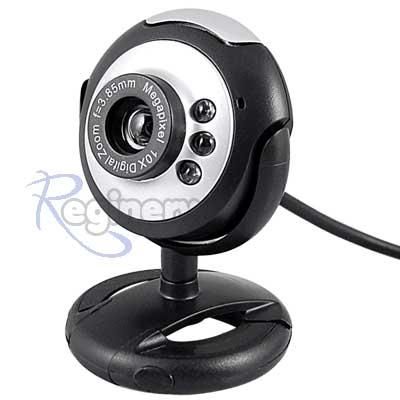 USB 30.0M 6 LED Webcam Web Cam Camera Mic PC Computer  