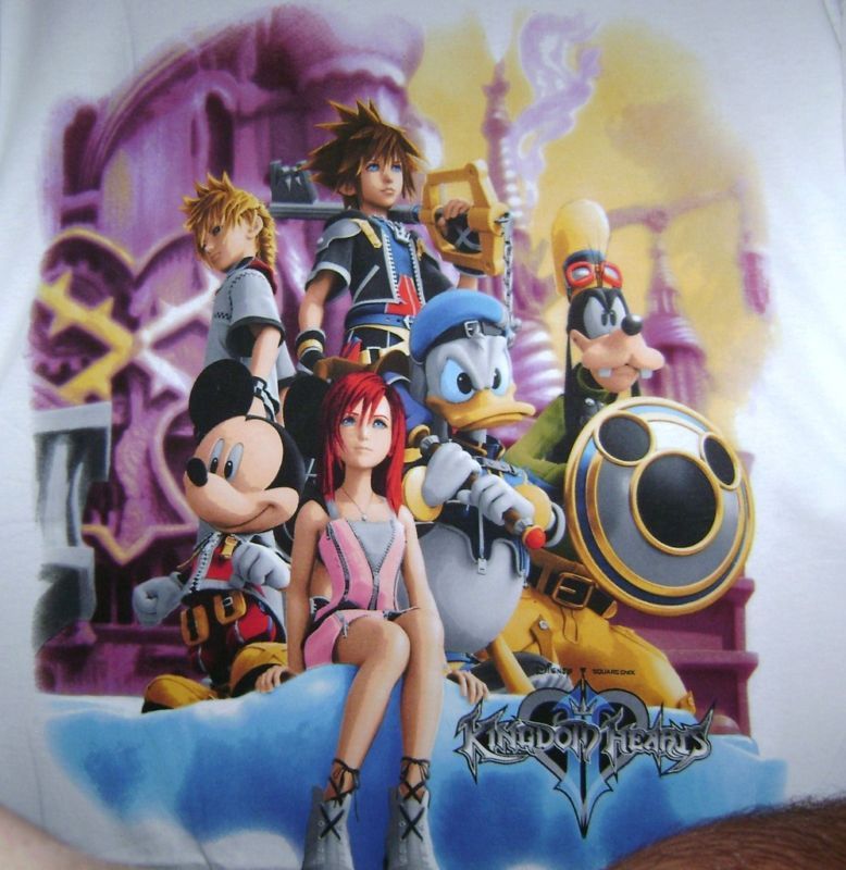 KINGDOM HEARTS ROXAS SORA KAIRI T SHIRT XXL 2XL 2X NEW  