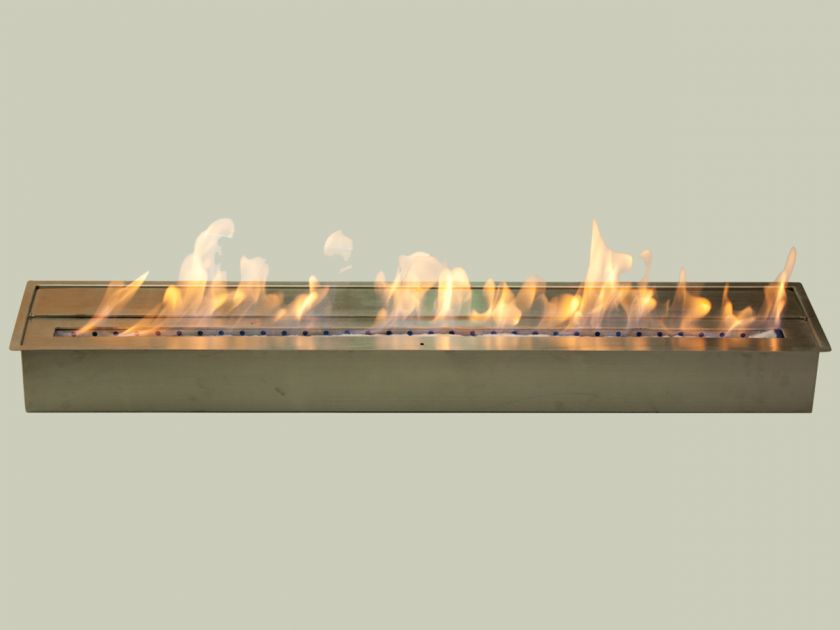 IGNIS Ethanol Burner Fireplace Insert 39 Long Double Layer Stainless 