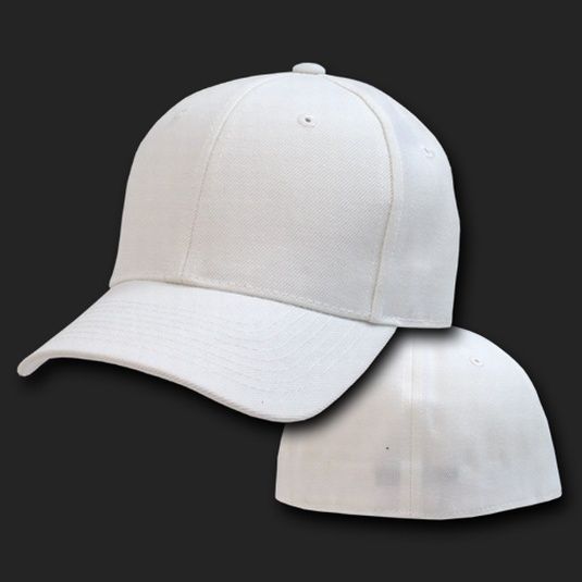   Solid Blank Acrylic Baseball Ball Cap Caps Hat Hats   8 SIZES  