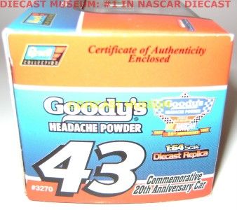 BOBBY HAMILTON #43 STP GOODYS PONTIAC REVELL DIECAST  