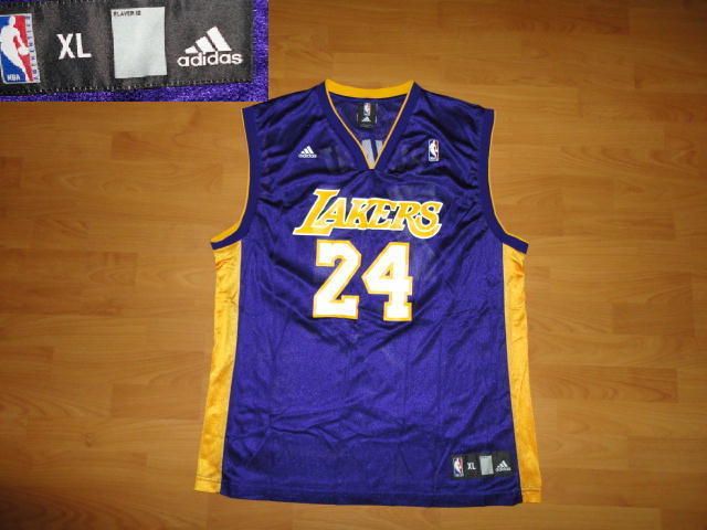 KOBE BRYANT #24 LOS ANGELES LAKERS ADIDAS JERSEY XL  