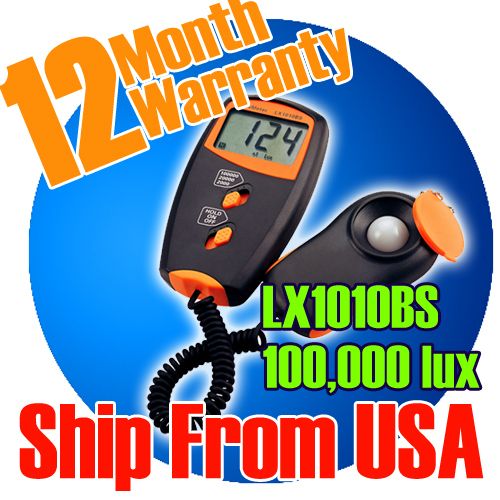 New Digital 100,000 Lux Light Meter LX1010BS FC Display  