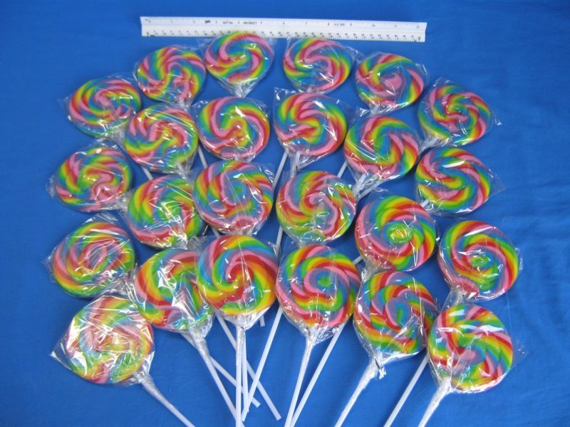 48 Large Gourmet Swirl Lollipops  