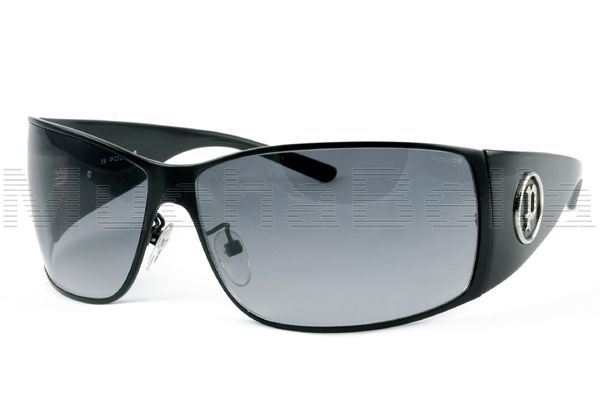 POLICE SUNGLASSES S8311 8311 531S BLACK/SILVER NEW MENS  