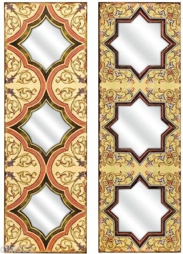 Moroccan Decorative Elongated Wall Mirrors  