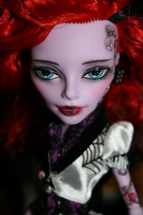 Custom Monster High Operetta Doll OOAK Repaint Beautiful blue eyes 