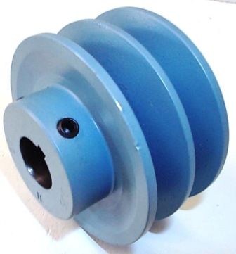 NEW 3.55 OD 7/8 Bore 2 Groove B Belt Pulley Maska  