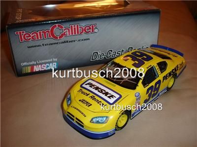 Kurt Busch Autographed Signed PENSKE ROOKIE 1/24 MILLER  