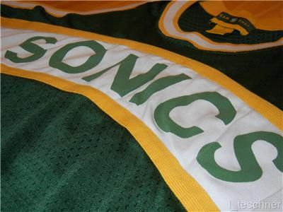   SUPERSONICS JERSEY AUTHENTIC SONICS TEAM SHOP NBA SIZE LARGE RARE