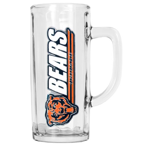 tankard mug decorated with hand crafted metal team name logo
