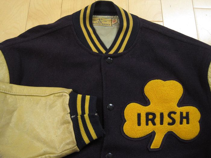 LETTERMAN 1968 vintage NOTRE DAME fighting irish JACKET COAT 