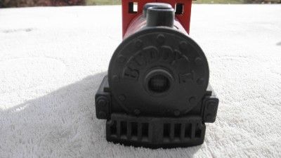 VINTAGE BUDDY L STEAM ENGINE TOY TRAIN; EUC  