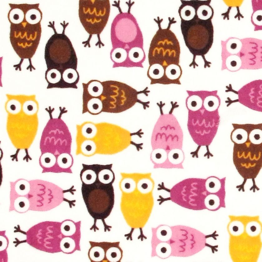 SHANNON RKF CUDDLE/MINKYNIGHT OWL Choco by FAT1/2yard  